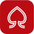 Spadegaming logo featuring a white spade symbol on a red background.