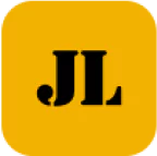 Jili logo in bold black letters on a golden yellow background.